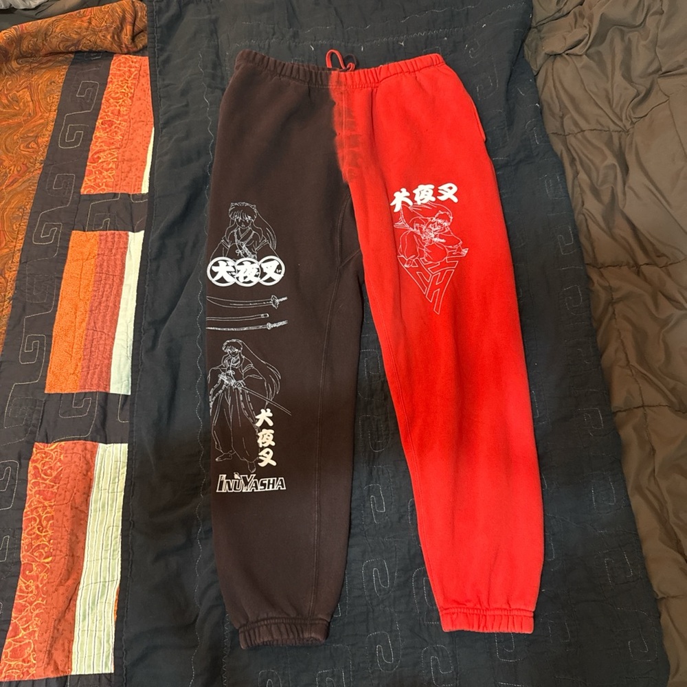Inuyasha Red and Black Hypland Sweatpants